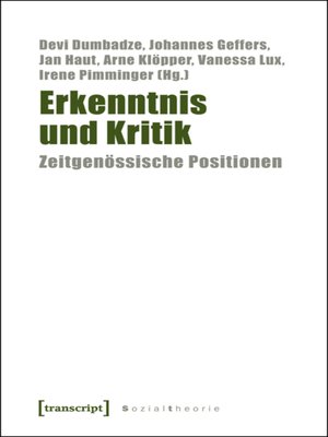 cover image of Erkenntnis und Kritik